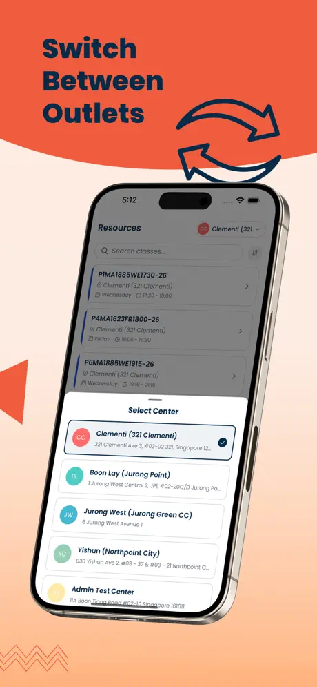 Educator companion app, primary screen
